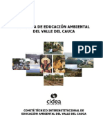 Política Departamengtal de Educación Ambiental - Valle Del Cauca