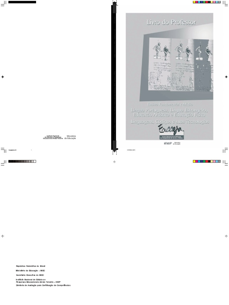 Livro do Professor: Linguagens e Tecnologias | PDF | Artes Linguísticas ...
