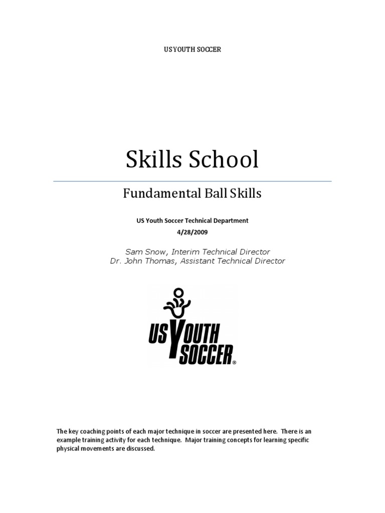 US Youth Soccer Technical Manual.pdf Foot Forward (Association