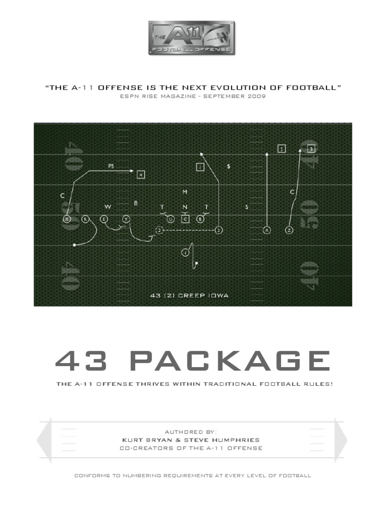 A 11 Offense | PDF | Quarterback | American Football
