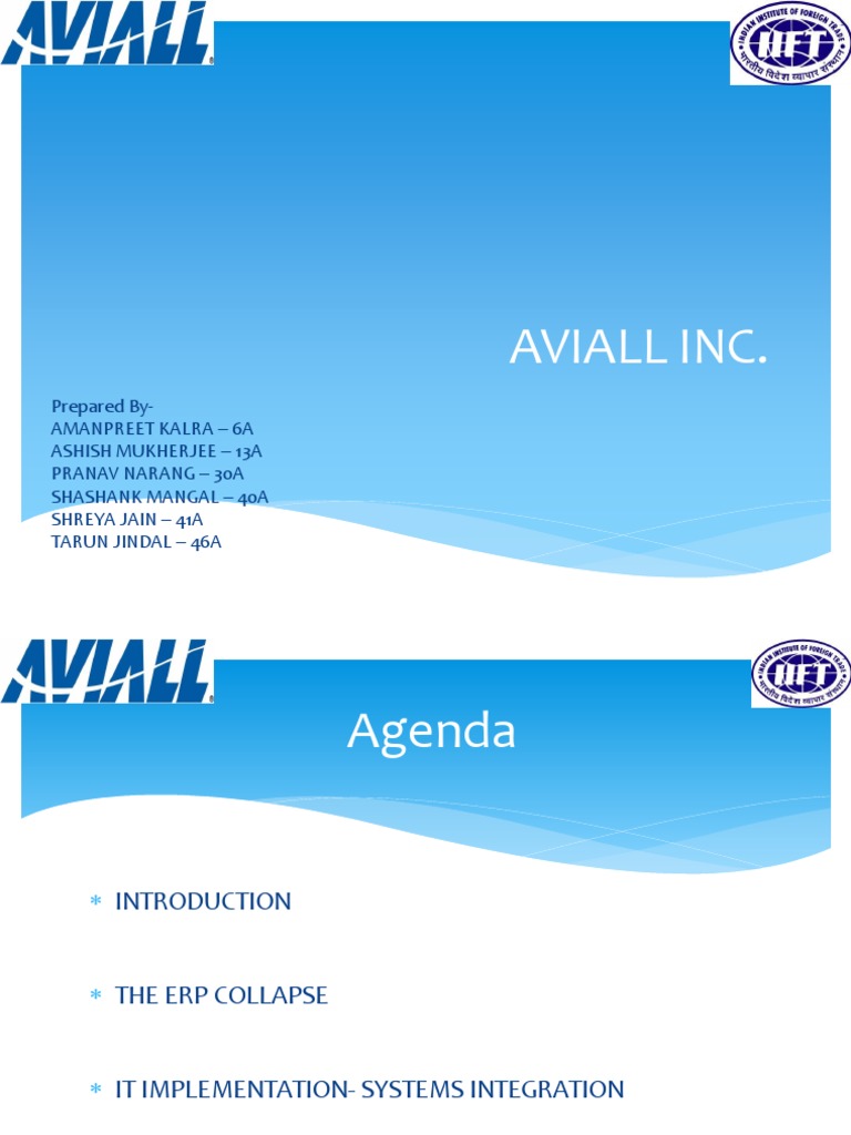 Aviall PDF Enterprise Resource Planning Inventory