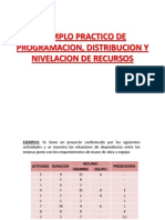 4 - Ejemplo Practico de Programacion, Distribucion y Nivelacion