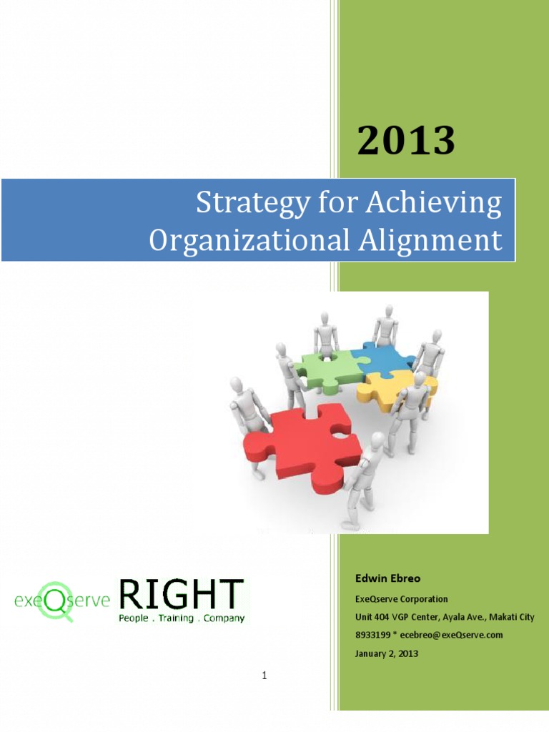 Organizational Alignment Strategy Guide | PDF | Team Building | Leadership