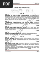 Ece Vii Optical Fiber Communication (06ec72) Notes