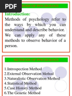 Methods of Psychology