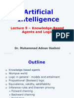 Lecture 9 - Knowledge-Based Agents and Logic: Dr. Muhammad Adnan Hashmi