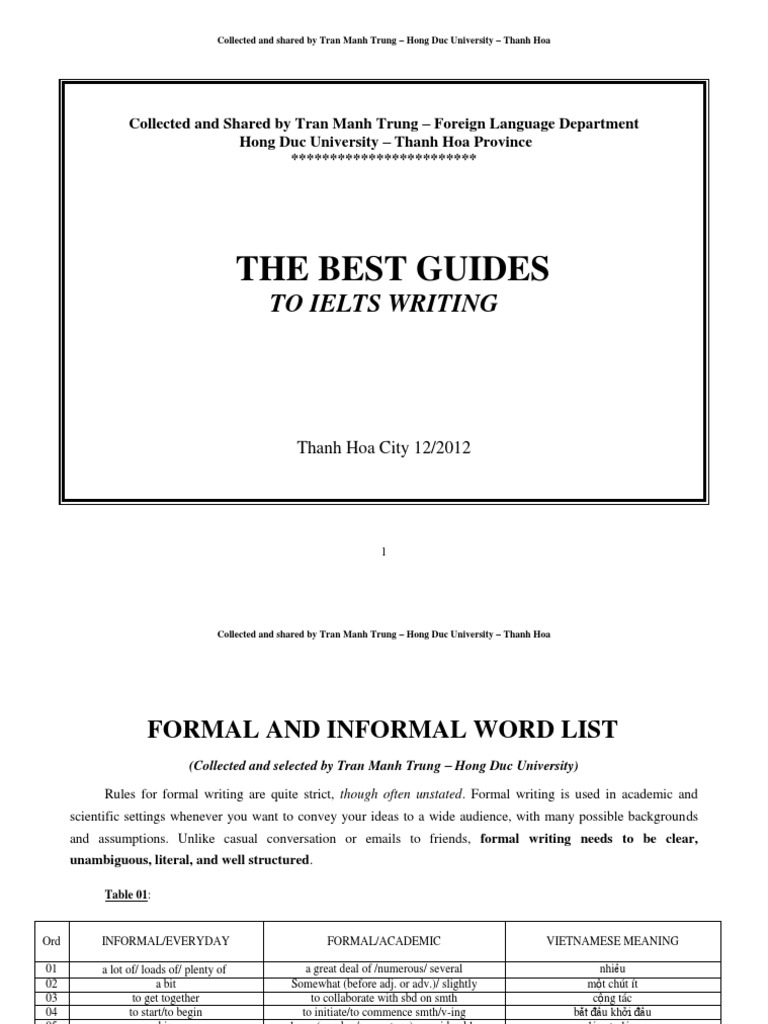 The Best Guide To IELTS Writing | PDF