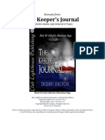 The Keeper's Journal ( EXCERPTS ONLY )