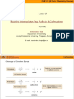 Free Radicals &carbocations