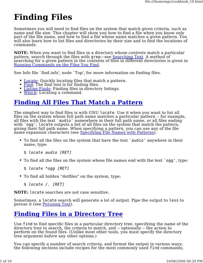 Finding All Files That Match A Pattern | PDF | Foreign Language Studies ...