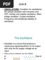 Sinusoidal oscillator circuts