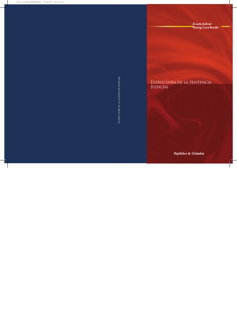 Estructura de La Sentencia Judicial en Colombia | Descargar gratis PDF