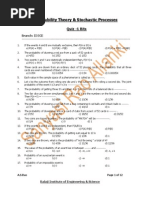 Probability Theory & Stochastic Processes - BITS