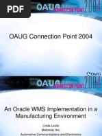 Download An Oracle WMS Implementation in a Manufacturing Environment by floatingbrain SN1186789 doc pdf