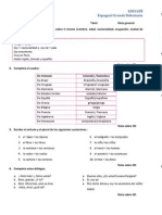 Espagnol Grands Débutants  - ES520X Corrigé DST 1 