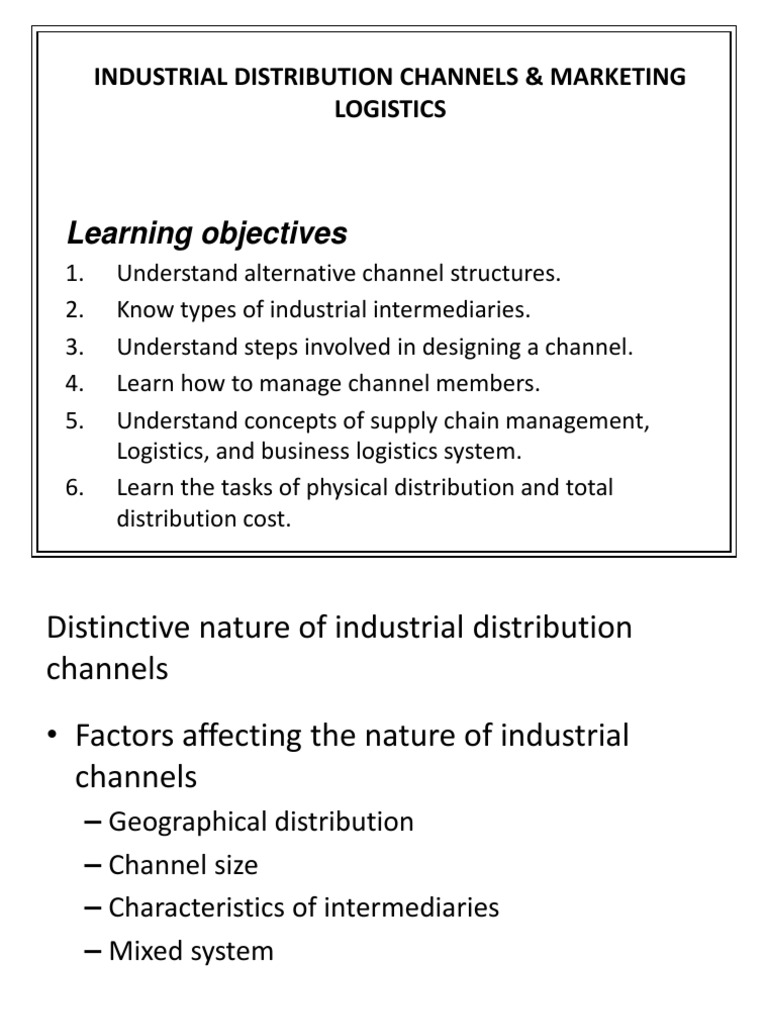 factors affecting distribution channel