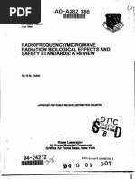 Radiofrequency/Microwave Radiation Review Examines Biological Effects & Safety Standards