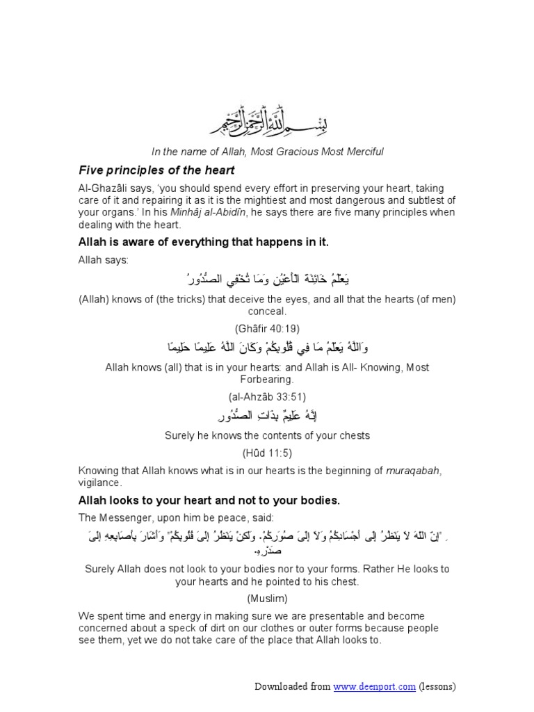 Five Principles of The Heart | PDF | Religious Belief And Doctrine ...