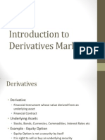 Introduction To Derivatives Market