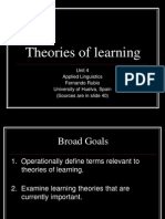 THEORY OF LEARNING