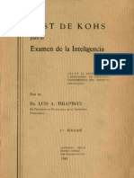 Test de Kohs para el examen de la inteligencia