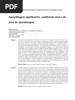 Aprendizagem significativa - Codificação dual e objetos de aprendizagem