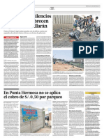 Noticias Lima - Diario El Comercio - "Colegio de Arquitectos exige tomar acciones para afrontar huaicos"