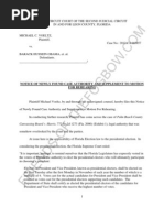 Download Voeltz v Obama - Newly Found Case Authority Notice - Florida Obama Electoral Challenge - 12312012  by ObamaRelease YourRecords SN118730291 doc pdf