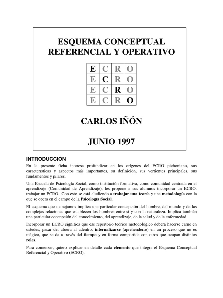 ECRO | PDF | Filosofía | Ciencia y matemática