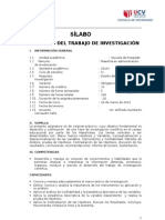 Sílabus - Desarrollo Del Trabajo de Investigación DR. CARCAUSTO