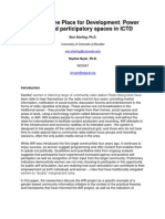 Sterling - Huyer - Power Shifts and Participatory Spaces in ICTD