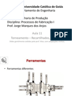 Aula 11 - Torneamento - Ferramentas Especiais