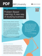 Monash University Problem Based Learning: A New Way of Studying Business