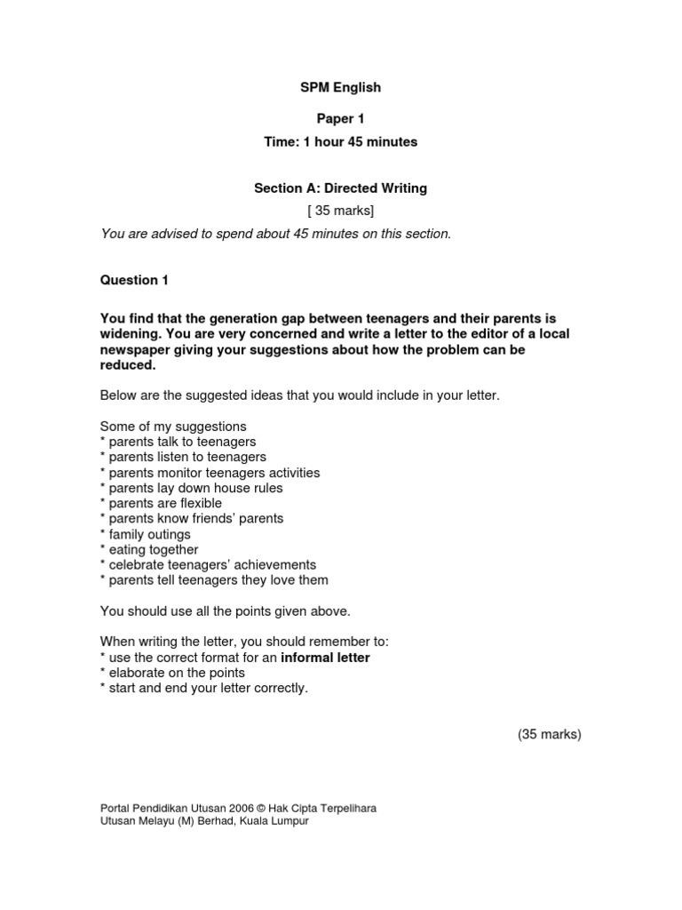 SPM Continuous Writing With Answers | PDF | Contentment | Intelligence
