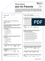 Primary School Homework Questionnaire - Final - Version