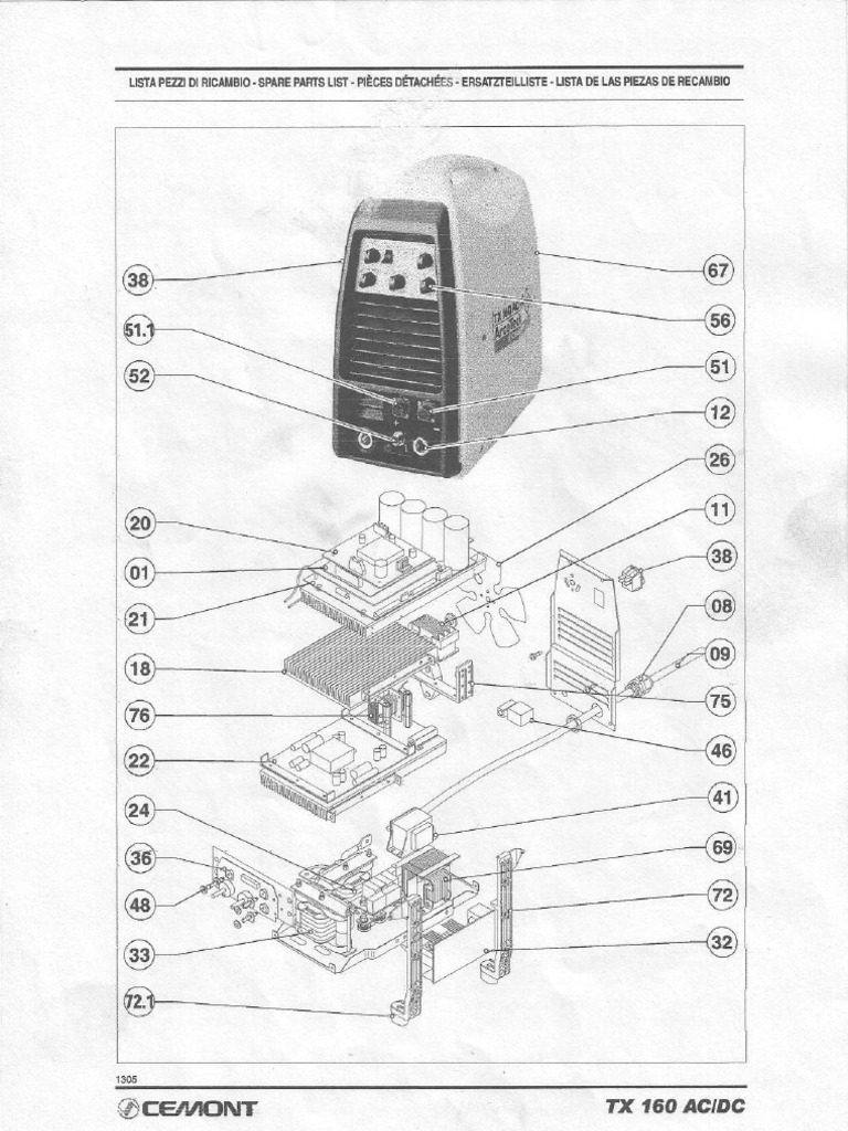 Thermal Arc 150 gtsw, Cemont ac/dc tx150 service manual Tig Welder