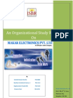An Organizational Study Report On: Makar Electronics Pvt. LTD