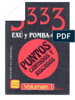 3333 Livro de Ponto Riscado de Exu Pomba Gira