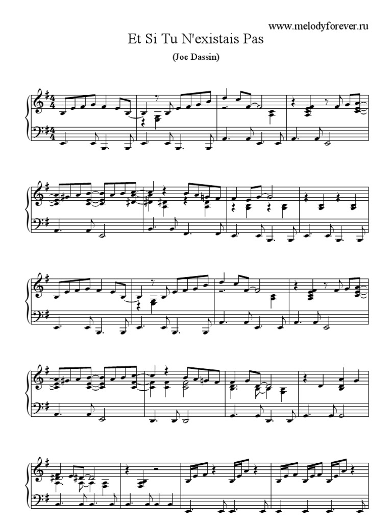 Joe Dassin Et Si Tu Nexistais Pas