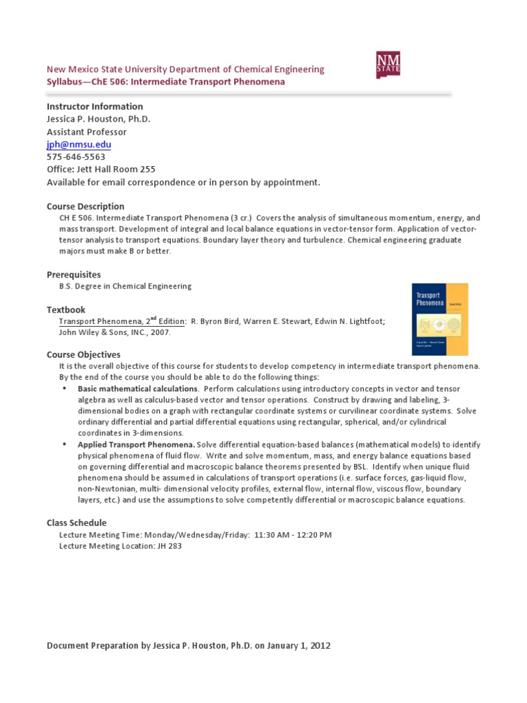 Instructor Information PDF Fluid Dynamics Physics