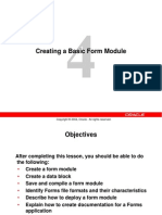 Creating A Basic Form Module