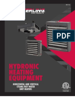 Hydronic Heating Equipment: Horizontal and Vertical Steam/Hot Water Unit Heaters