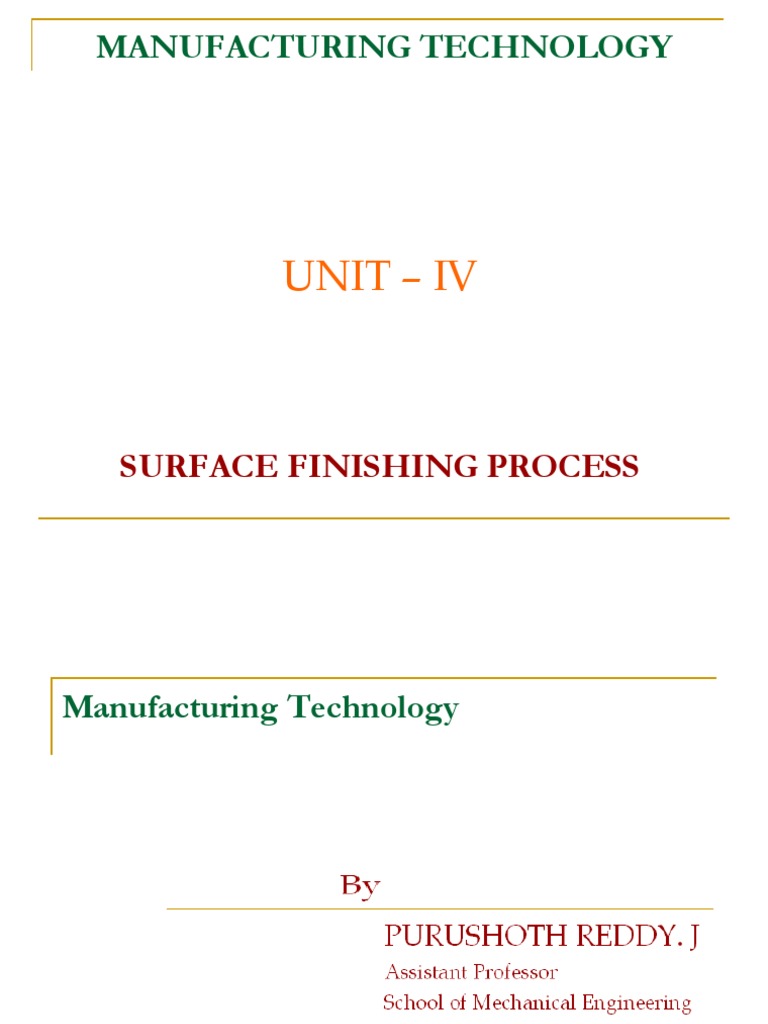 Surface Finishing Processes An Overview of Grinding and Its