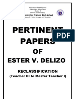 Pertinent Papers: Ester V. Delizo