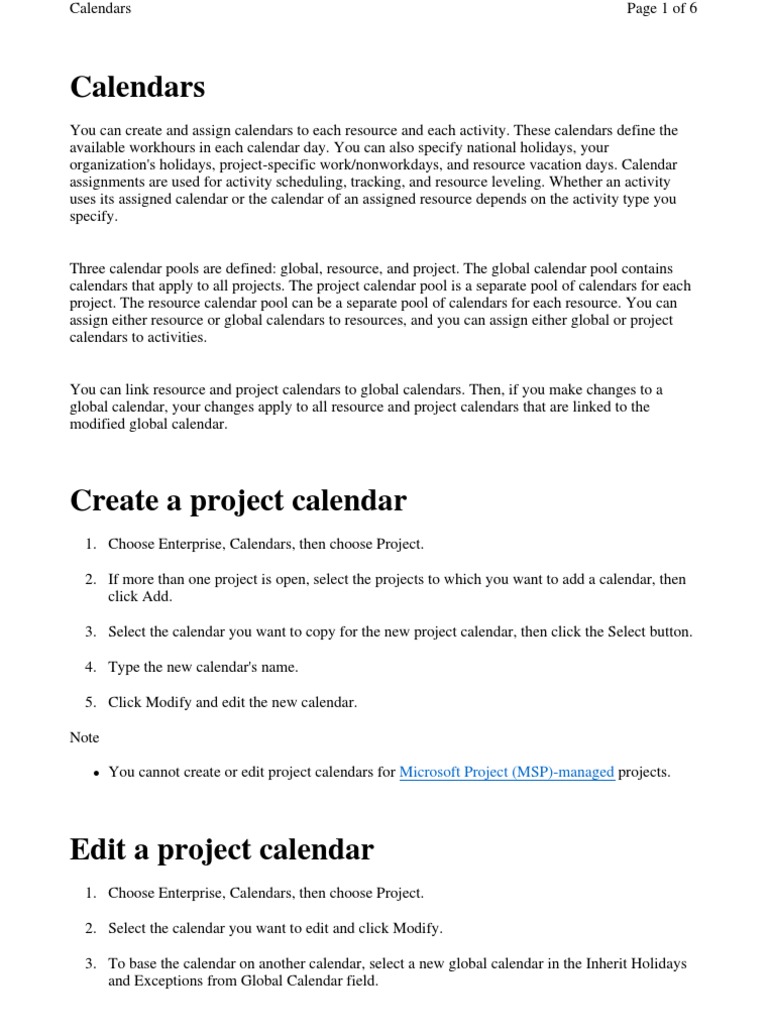 Defining Calendars  PDF  Calendar  Workweek And Weekend