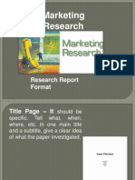 Marketing Research