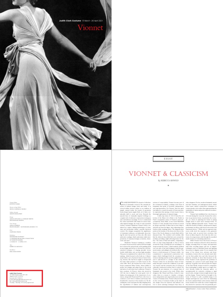 Madeleine Vionnet, PDF, Femininity