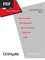 manual de serviço Lexmark x644/x646e