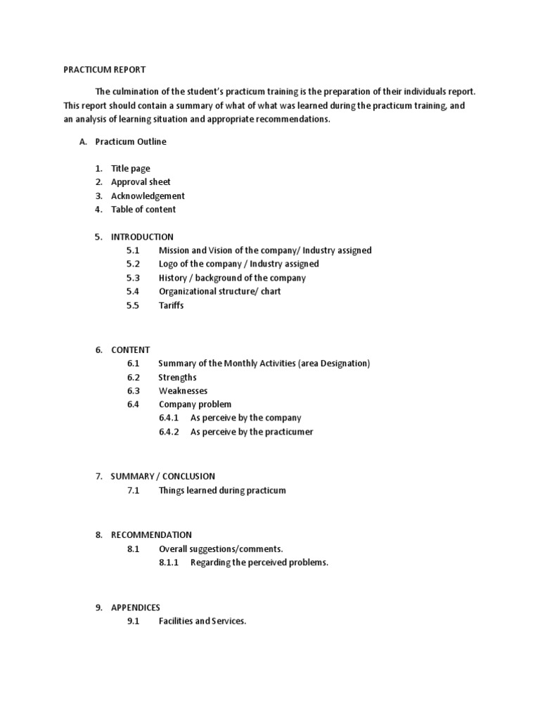 Hotel and Restaurant Practicum Report | PDF | Bachelor's Degree | Business