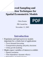 Improved Sampling and Prediction Techniques For Spatial Econometric Models